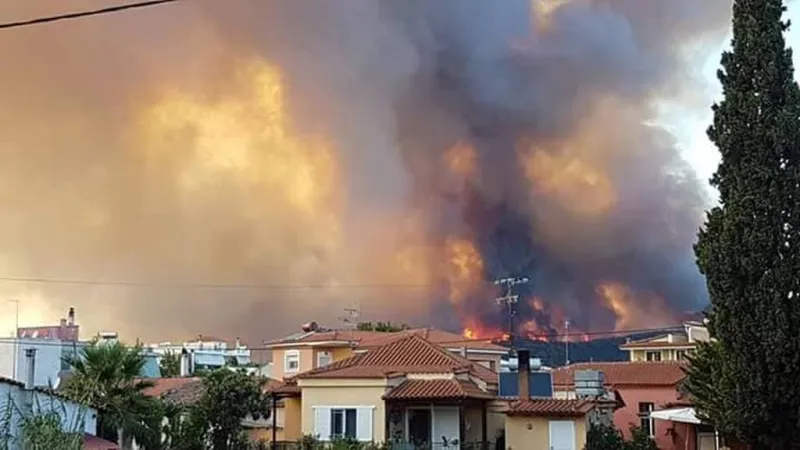 Θετικές εξελίξεις στην Εύβοια, περιορίστηκε η μία εστία φωτιάς (UPD)
