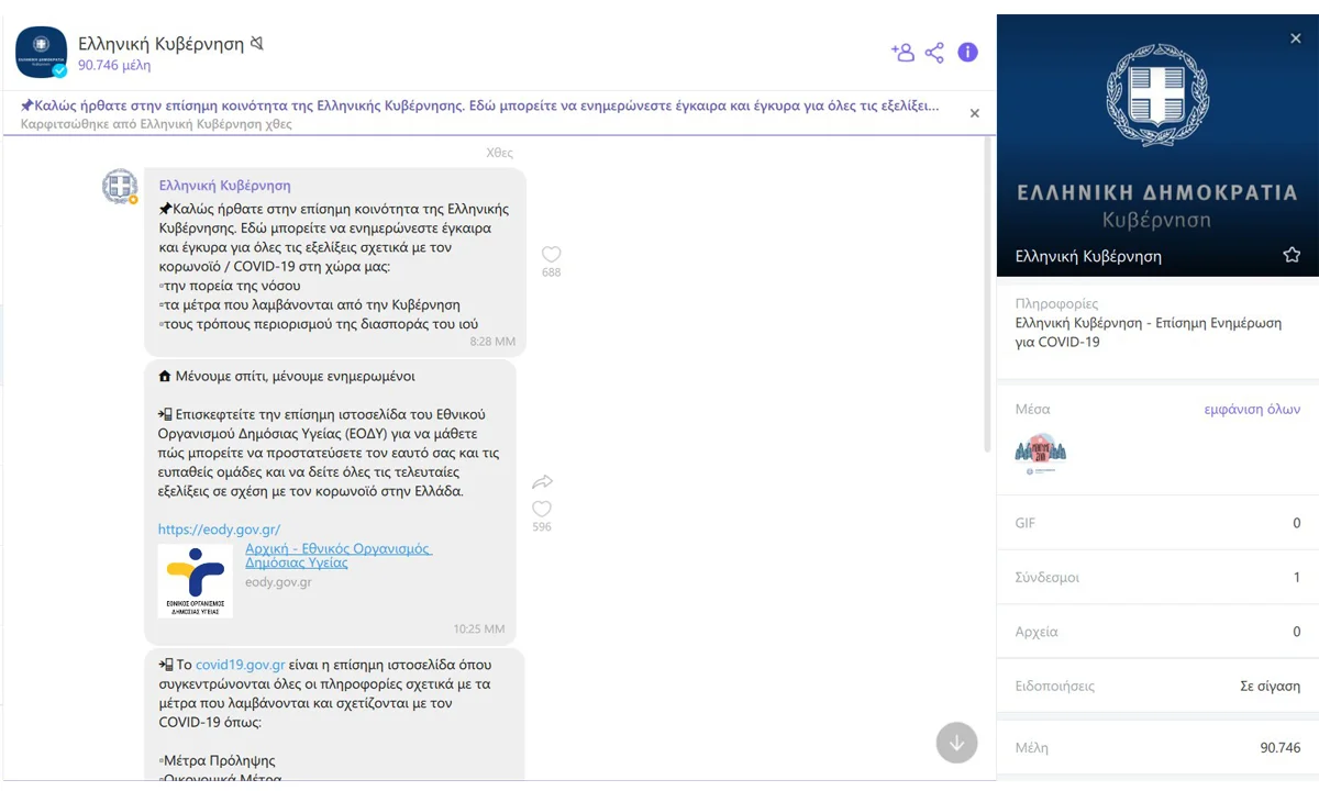 Κορονοϊός: Viber Κοινότητα έκανε η Ελληνική Κυβέρνηση