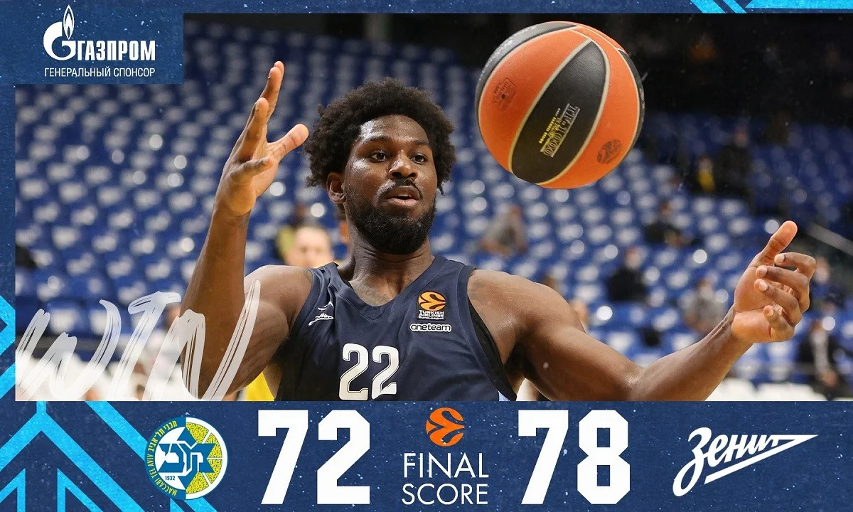 Μακάμπι- Ζενίτ 72-78: Ακόμη ένα διπλό!