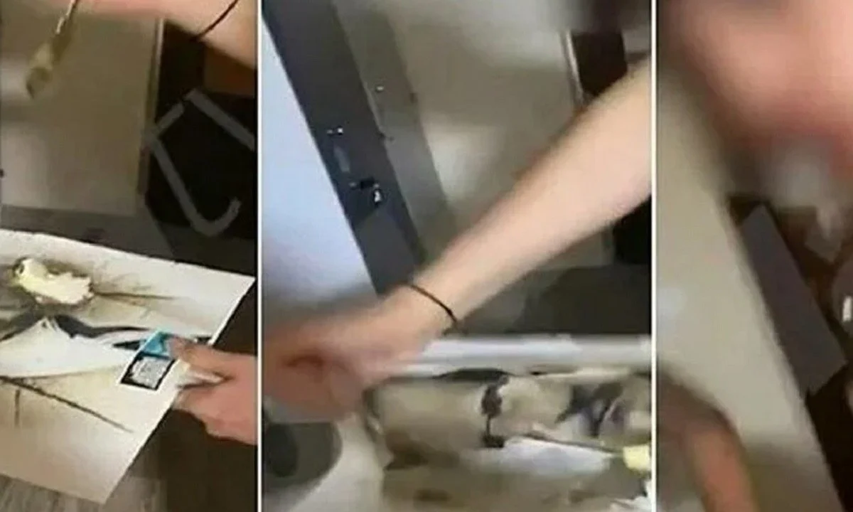 Ομάδα Τούρκων μαθητών τρύπησαν την αφίσα του Κεμάλ Ατατούρκ, με αποτέλεσμα να ξεκινήσει πειθαρχική έρευνα για το περιστατικό.