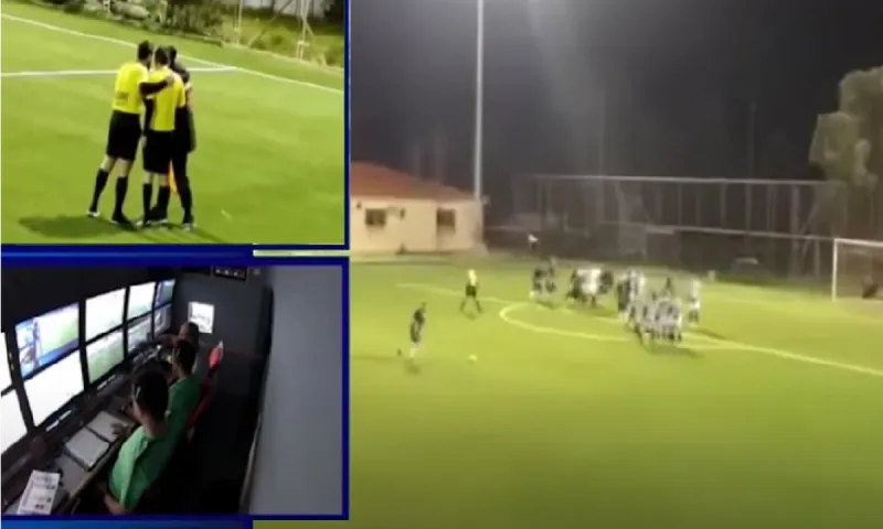 VAR στο τοπικό! Διαιτητής κατοχύρωσε γκολ μετά από χρήση κινητού! (vid)