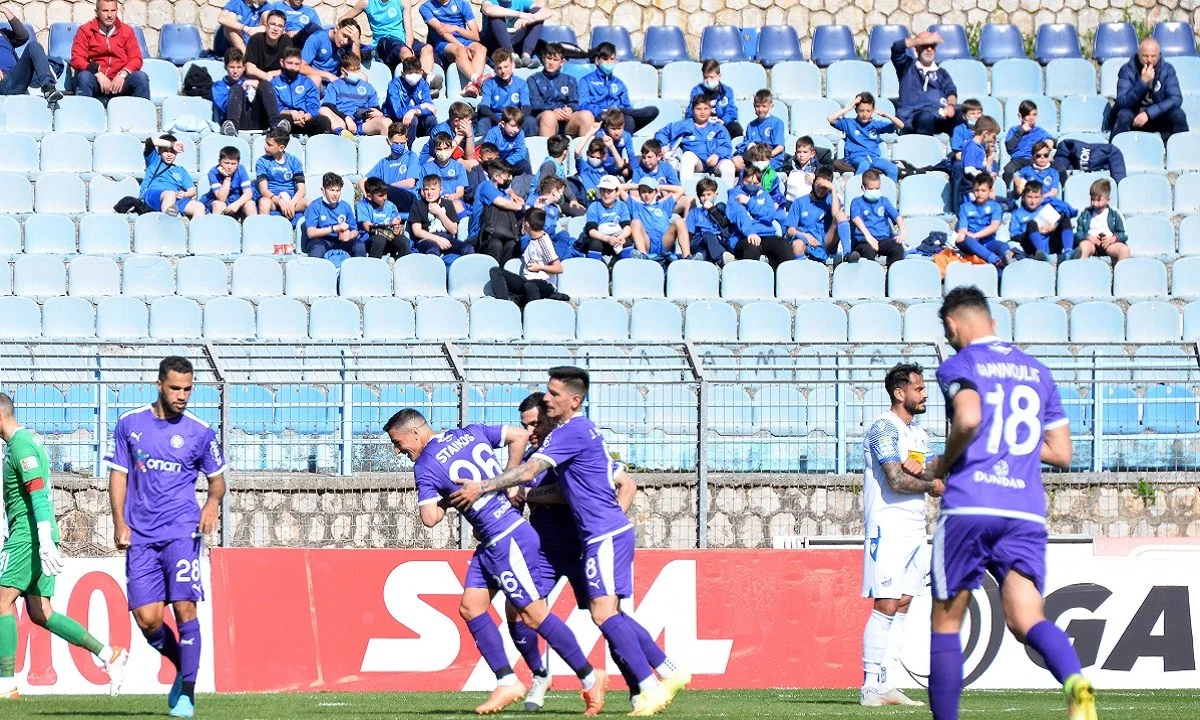 Πανηγυρισμοί στο Λαμία - ΟΦΗ για τη Super League 1