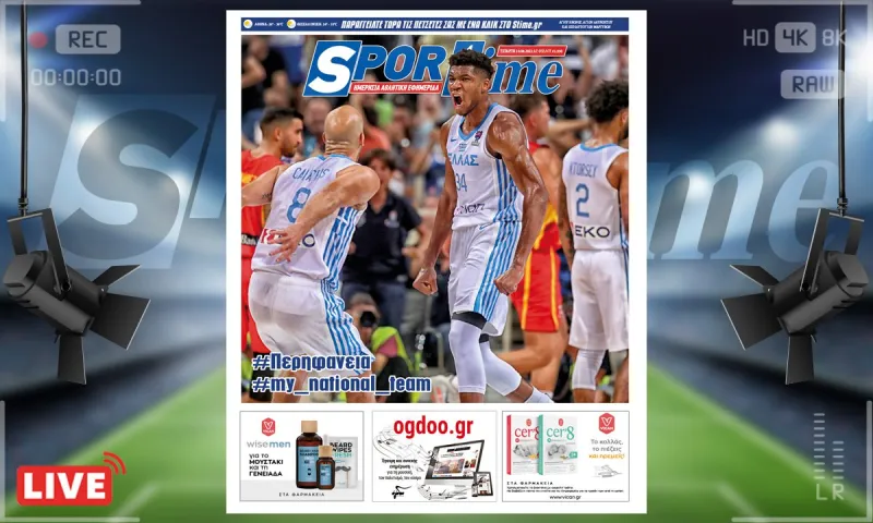 e-Sportime (10/8): Κατέβασε την ηλεκτρονική εφημερίδα - Απέραντο γαλάζιο στο ΟΑΚΑ