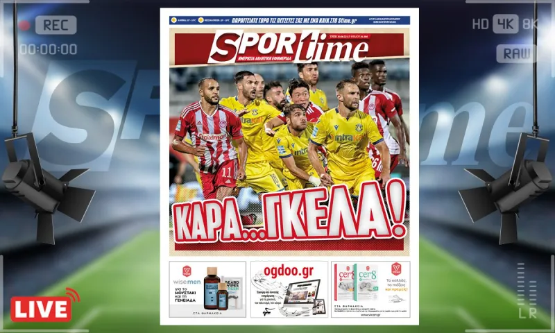e-Sportime (30/8): Κατέβασε την ηλεκτρονική εφημερίδα - Γκέλα ολκής στην Τρίπολη
