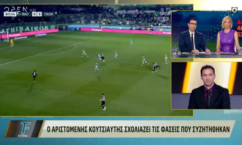 Τα έκανε όλα σωστά! Πλήρης κάλυψη από τον Κουτσιαύτη στον Σιδηρόπουλο για το Ιωνικός – ΑΕΚ (vid)