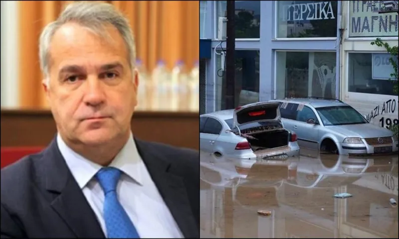 Τραγικός Μάκης Βορίδης: «Εντυπωσιακά άτυχος ο Βόλος» λέει ο πολιτικός που περίμενε καταστροφικές πλημμύρες ανά 400 χρόνια