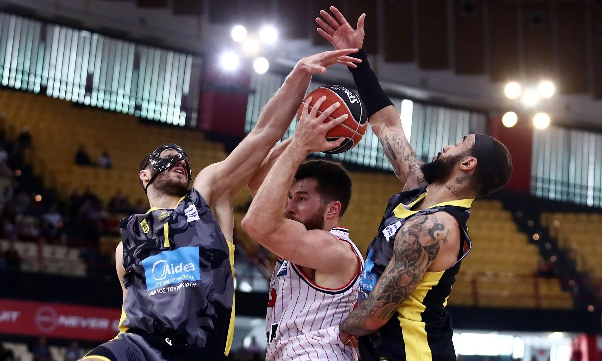 Ωραίο ματς στο ΣΕΦ στην πρεμιέρα του Top-6 της Basket League, με τον Ολυμπιακό να επικρατεί δύσκολα του αξιόλογου Άρη με 85-77. 28π. ο Πίτερς