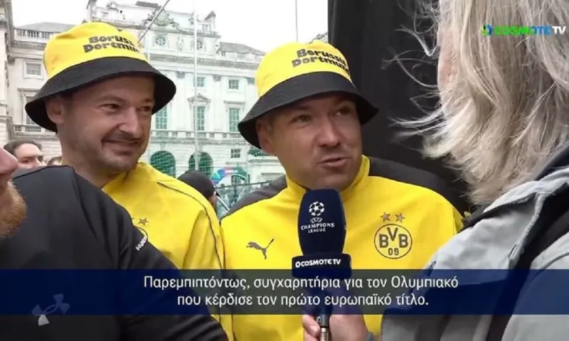 Τελικός Champions League - Οπαδός της Ντόρτμουντ για Ολυμπιακό: «Είδα πυροτεχνήματα και νόμιζα ότι ήταν Πρωτοχρονιά στην Ελλάδα!»