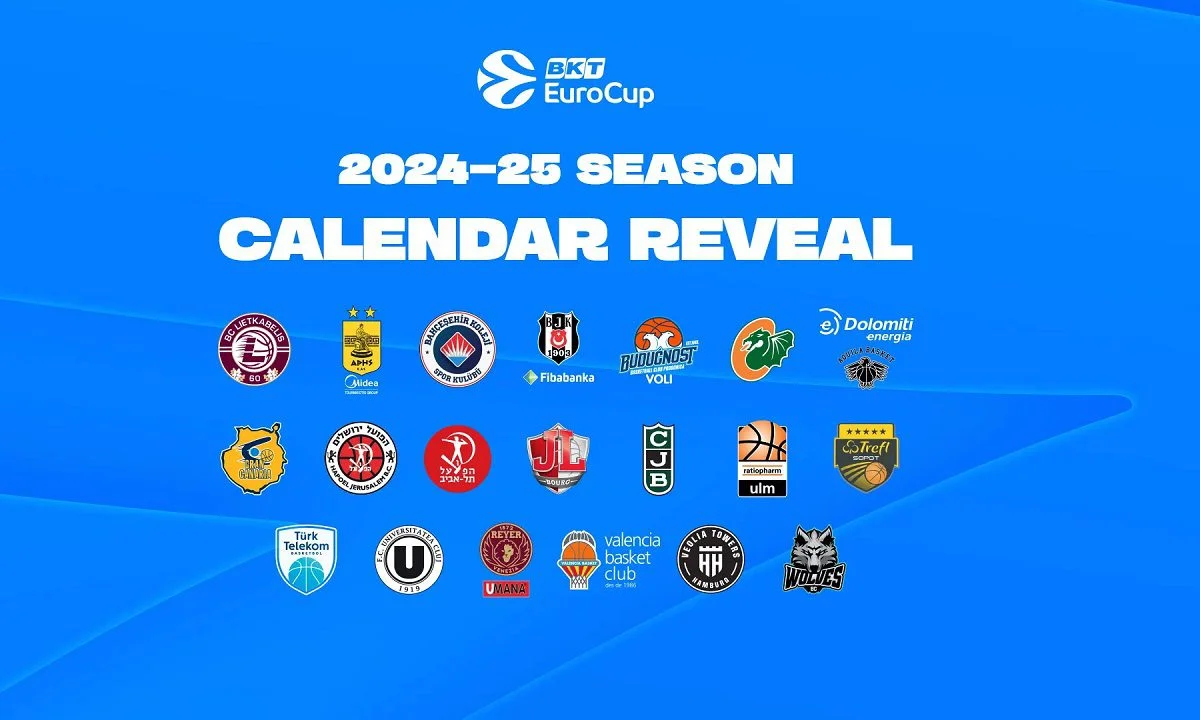Αναλυτικά ολόκληρο το πρόγραμμα του EuroCup της σεζόν 2024-25 - Στις 25 Σεπτεμβρίου και ώρα 21:00 ορίστηκε το Βενέτσια-Άρης.