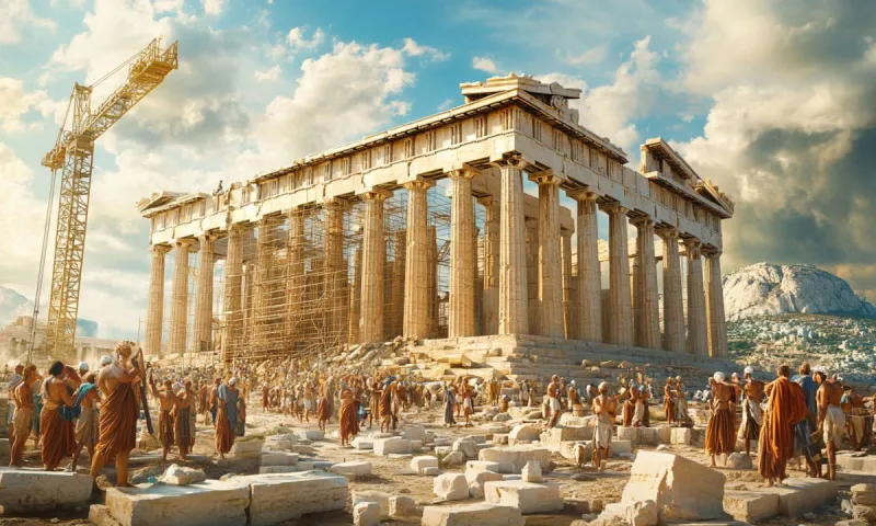 Πόσοι εργάτες χρειάστηκαν για να χτιστεί ο Παρθενώνας;