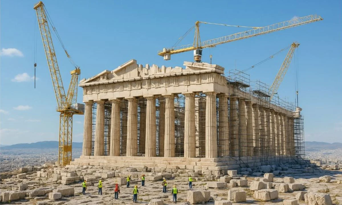 Η κατασκευή ενός «νέου» Παρθενώνα με αυθεντικά υλικά και μεθόδους θα κόστιζε από 500 εκατ. έως 1 δισ. ευρώ, λένε ειδικοί.