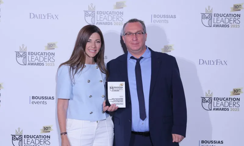 Ο Εκπαιδευτικός Μάριος Παπαευσταθίου «έγραψε ιστορία» στα Education Leaders Awards 2025 για την Καινοτομία στην Ψηφιακή Τριτοβάθμια Εκπαίδευση