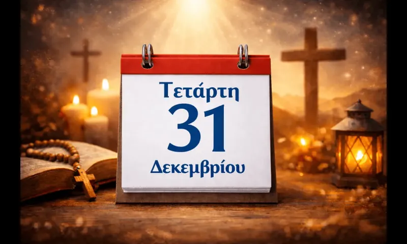 Τετάρτη 31 Δεκεμβρίου: Ποιοι γιορτάζουν σήμερα