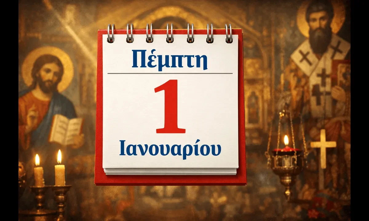 Η σημερινή ημέρα τιμά την Περιτομή του Κυρίου και τον Άγιο Βασίλειο, σύμβολα πίστης, αγάπης και προσφοράς για όλους.
