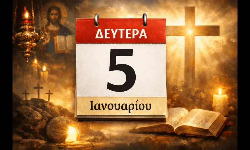 Δευτέρα 5 Ιανουαρίου: Ποιοι γιορτάζουν σήμερα