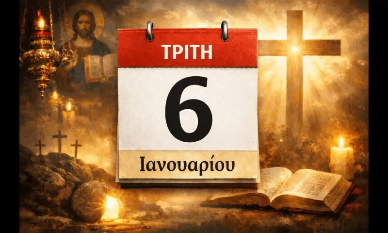 Τρίτη 6 Ιανουαρίου: Ποιοι γιορτάζουν σήμερα