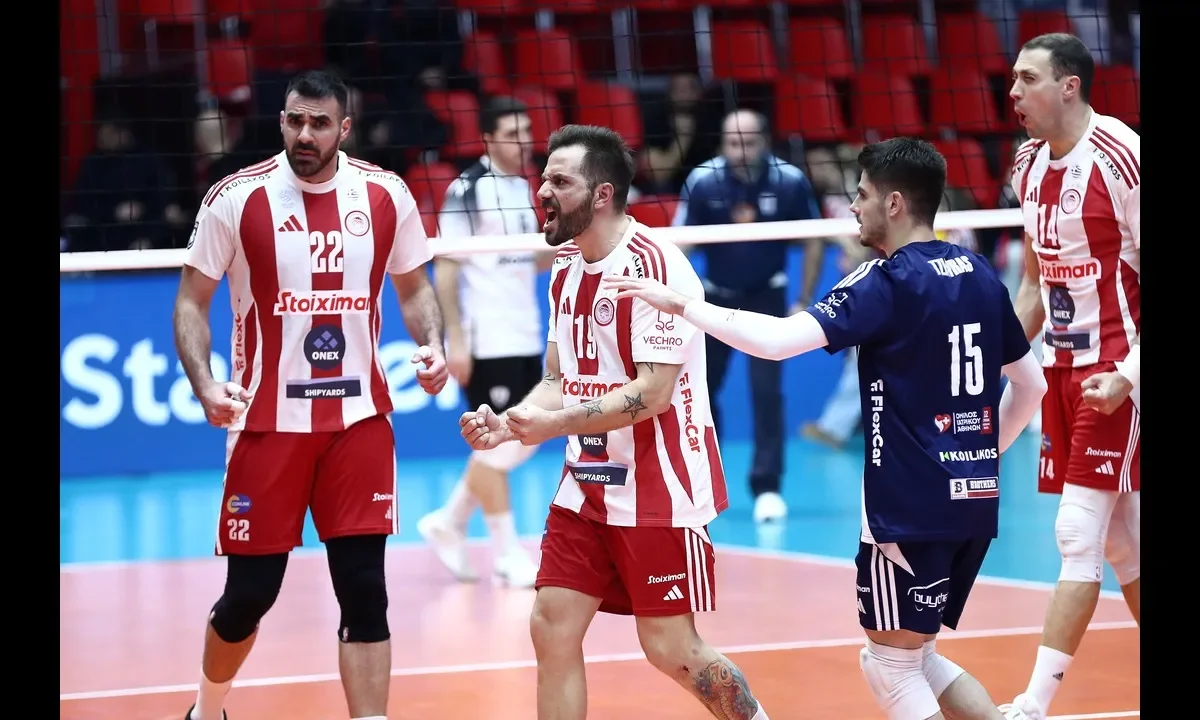Ολυμπιακός - Πανιώνιος στη Volley League, σε ματς με ρυθμό, δυνατά σερβίς και μάχες στο φιλέ με στόχο νίκη.