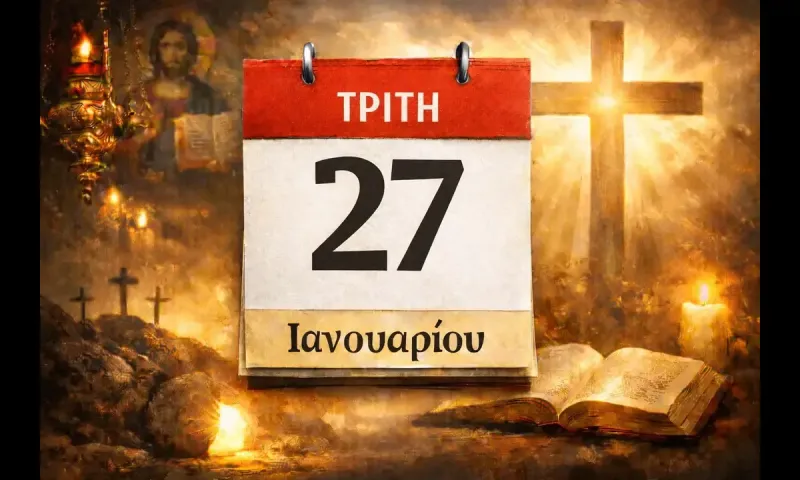 Τρίτη 27 Ιανουαρίου: Ποιοι γιορτάζουν σήμερα