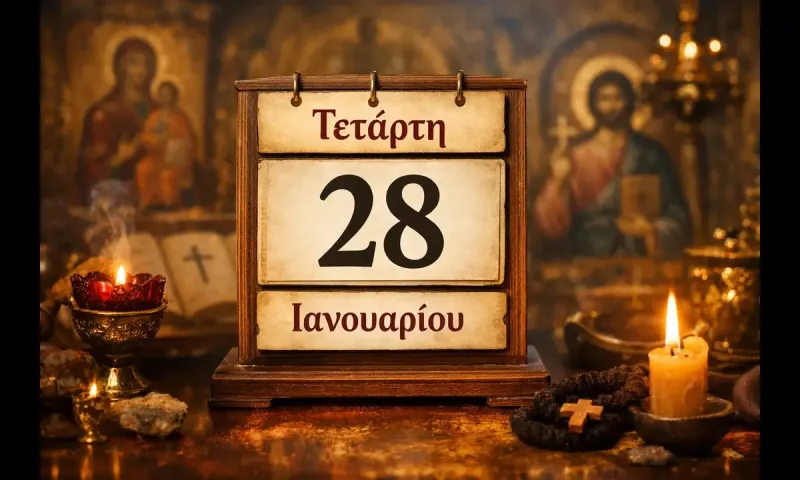 Τετάρτη 28 Ιανουαρίου: Ποιοι γιορτάζουν σήμερα