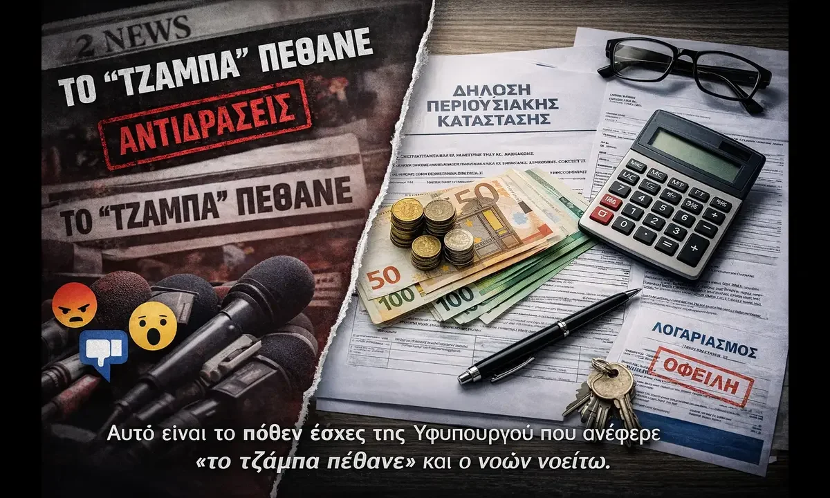 Η φράση «το τζάμπα πέθανε» άναψε αντιδράσεις, όμως τα περιουσιακά στοιχεία μαρτυρούν μια δική τους αλήθεια..