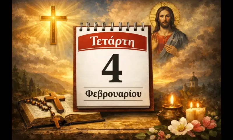 Τετάρτη 4 Φεβρουαρίου: Ποιοι γιορτάζουν σήμερα