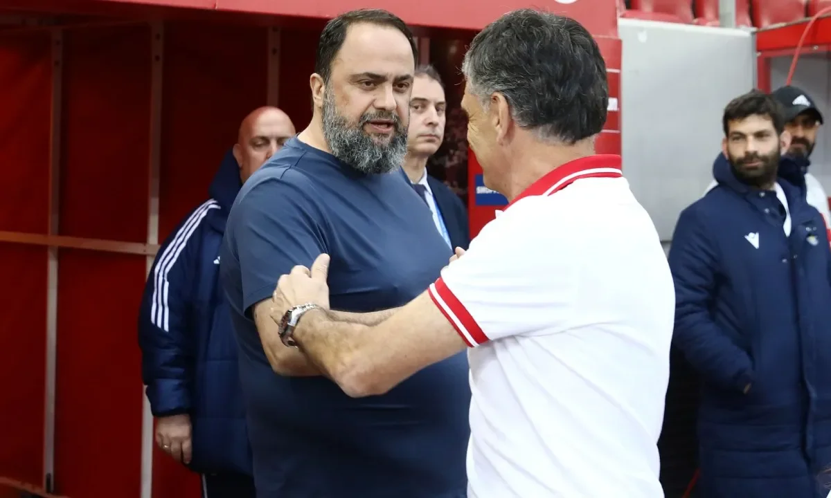 Έκτακτη παρουσία του Βαγγέλη Μαρινάκη στο Ρέντη και συνάντηση με Μεντιλίμπαρ και παίκτες, παρότι ο Ολυμπιακός έχει ρεπό στις 16/2.