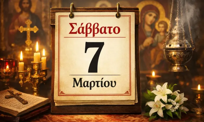 Σάββατο 7 Μαρτίου: Ποιοι γιορτάζουν σήμερα