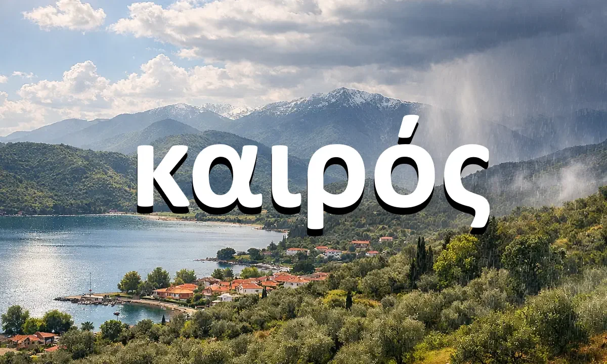 Ηλιοφάνεια και τοπική βροχή σε ορεινή και παραθαλάσσια περιοχή της Ελλάδας κατά τη διάρκεια ήπιου καιρού το Σαββατοκύριακο.