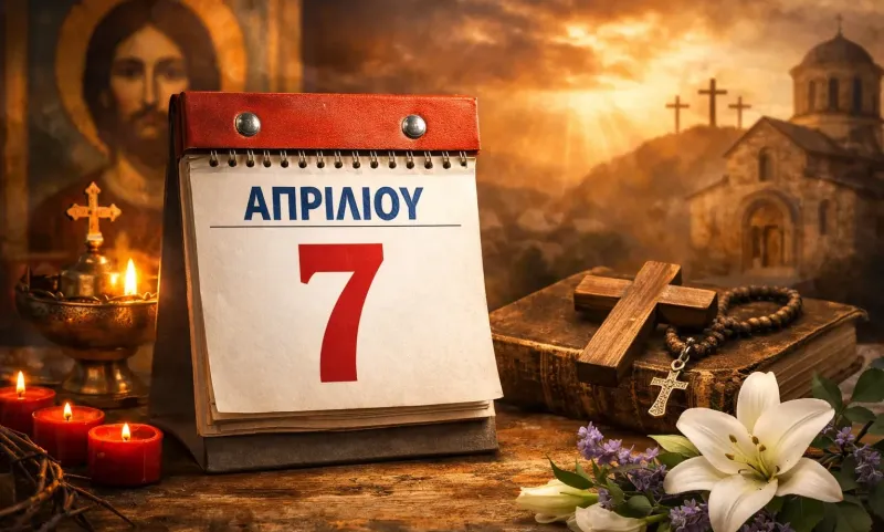 Μεγάλη Τρίτη 7 Απριλίου: Ποιοι γιορτάζουν σήμερα