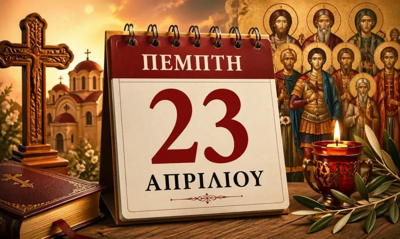 Πέμπτη 23 Απριλίου: Ποιοι γιορτάζουν σήμερα