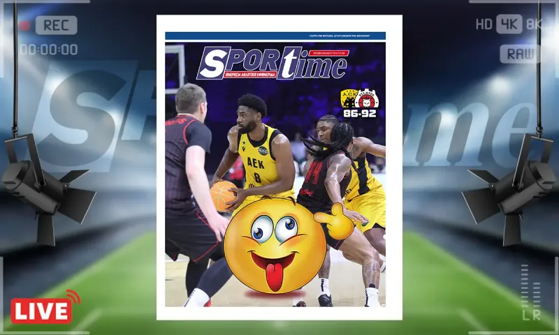 Πρωτοσέλιδο Sportime (10/5): Τρελή ήττα της ΑΕΚ σε έναν τρελό τελικό αφού έπαθε τρελό μπλακ άουτ