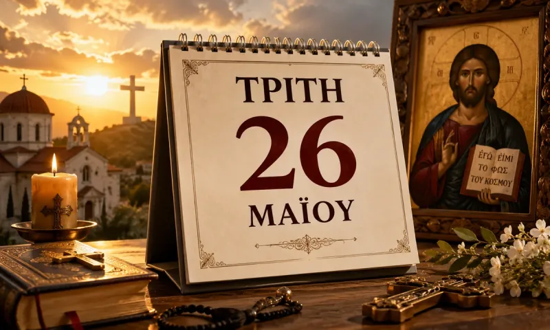 Τρίτη 26 Μαΐου - Ποιοι γιορτάζουν σήμερα