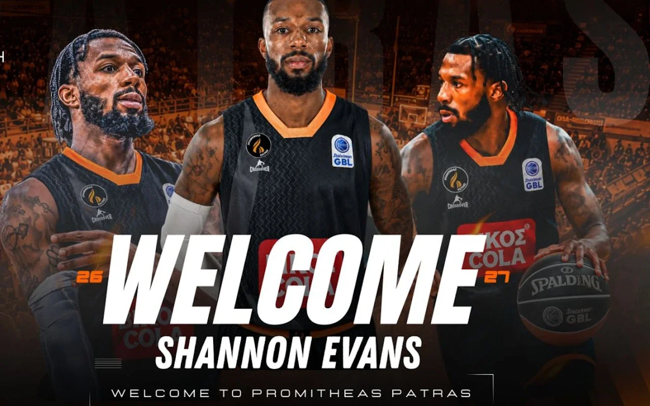 Ο Shannon Evans ανακοινώθηκε από τον Προμηθέα Πάτρας