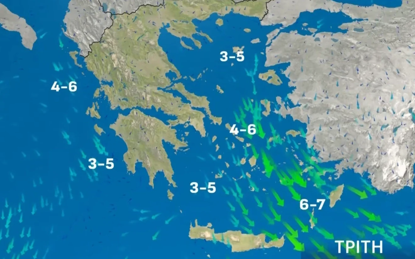 Οριακός καύσωνας με θερμοκρασίες έως 41 βαθμούς και ισχυρούς ανέμους
