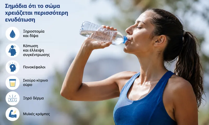 Νερό και ενυδάτωση: Πώς καταλαβαίνουμε ότι χρειάζεται περισσότερη προσοχή