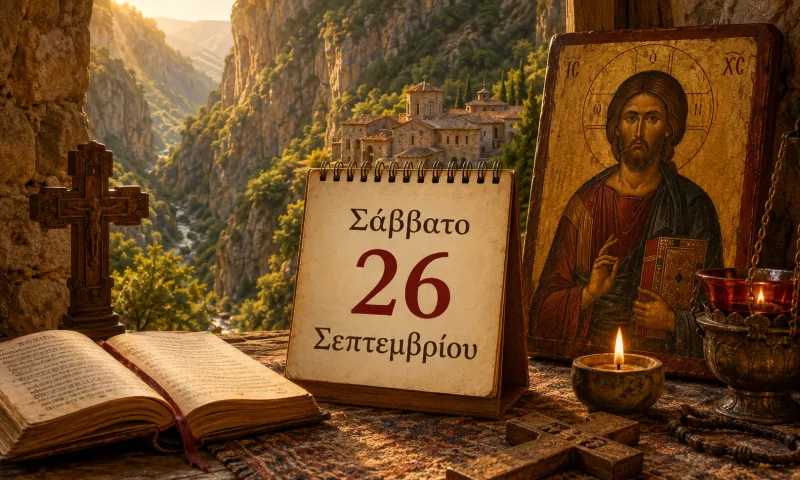 Ποιοι γιορτάζουν σήμερα – Σάββατο 26 Σεπτεμβρίου