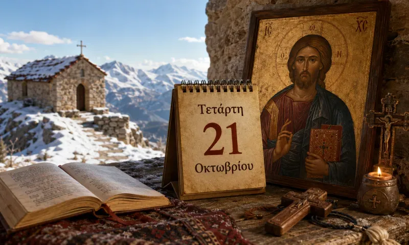Ποιοι γιορτάζουν σήμερα – Τετάρτη 21 Οκτωβρίου