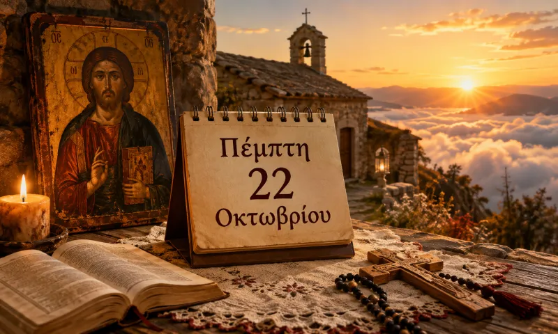 Ποιοι γιορτάζουν σήμερα – Πέμπτη 22 Οκτωβρίου