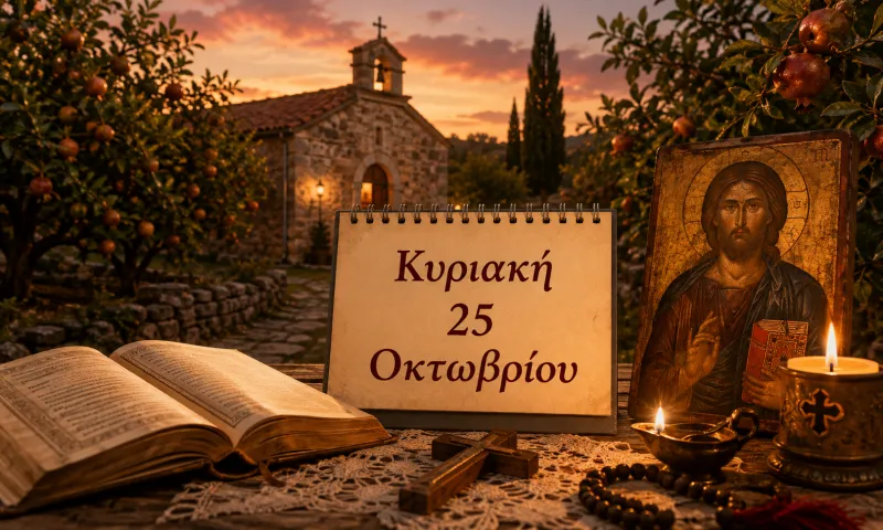 Ποιοι γιορτάζουν σήμερα – Κυριακή 25 Οκτωβρίου