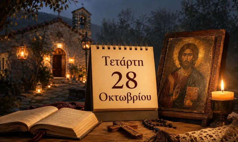 Ποιοι γιορτάζουν σήμερα – Τετάρτη 28 Οκτωβρίου