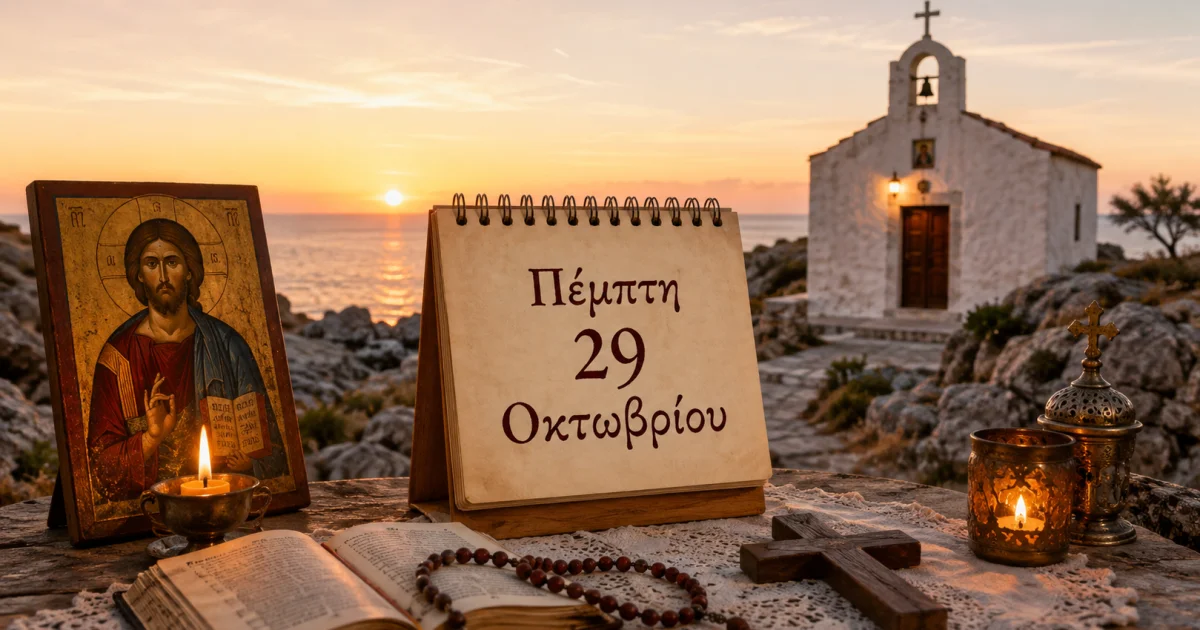 Ποιοι γιορτάζουν σήμερα 29 Οκτωβρίου | Αθλητικά στο LivePress.gr