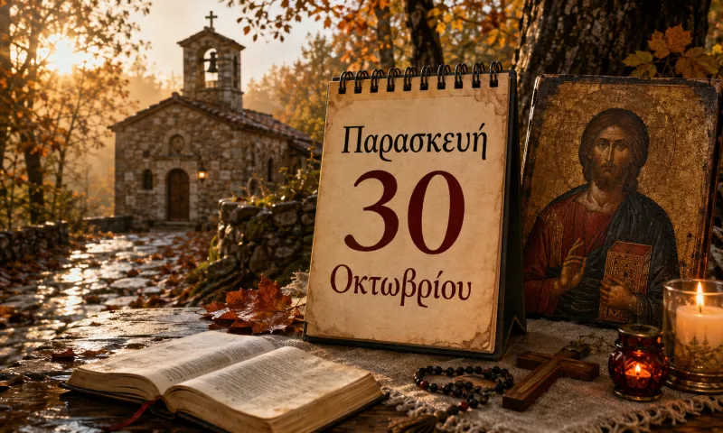 Ποιοι γιορτάζουν σήμερα – Παρασκευή 30 Οκτωβρίου