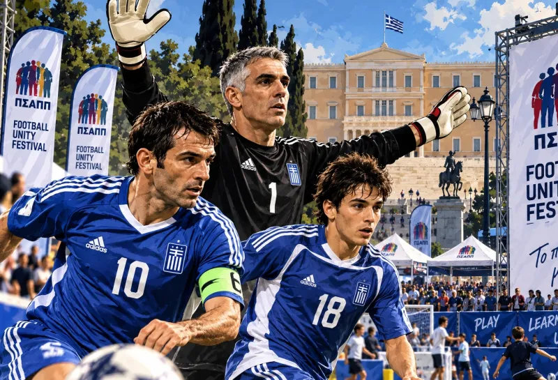 Καραγκούνης, Νικοπολίδης και Νίνης ξανά στη σέντρα. Μία μέρα ποδόσφαιρο στο Σύνταγμα