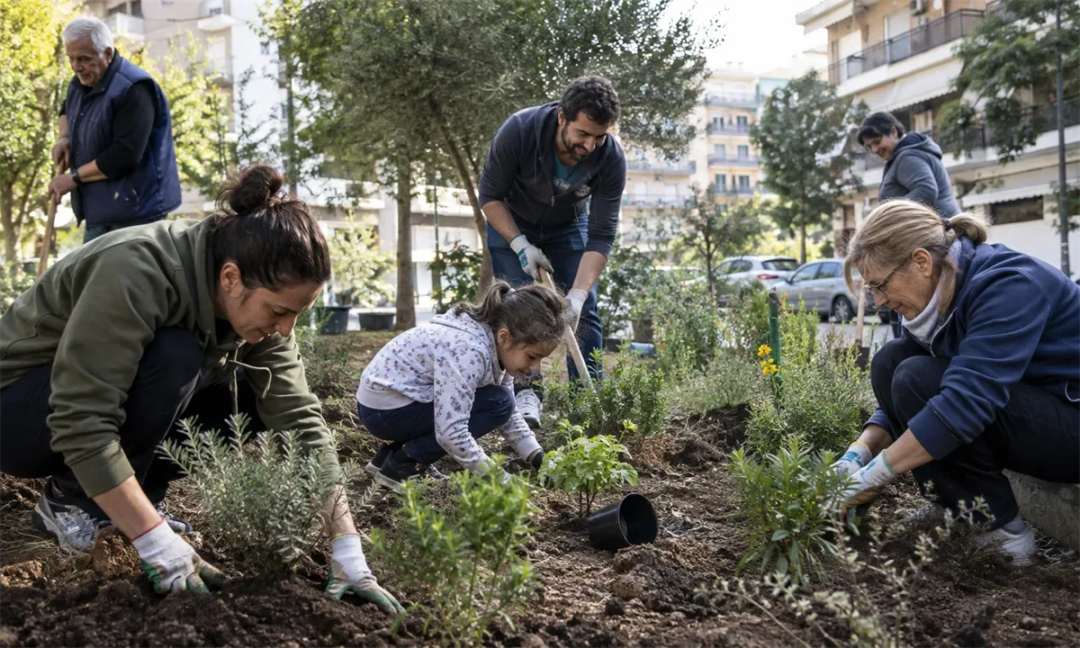 Πολίτης διαβάζει επίσημη ενημέρωση σε κινητό