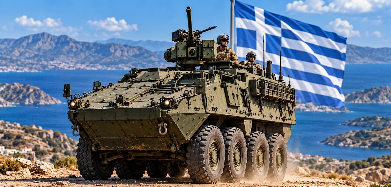 Εικαστικό των Stryker που παίρνει η Ελλάδα από τις ΗΠΑ