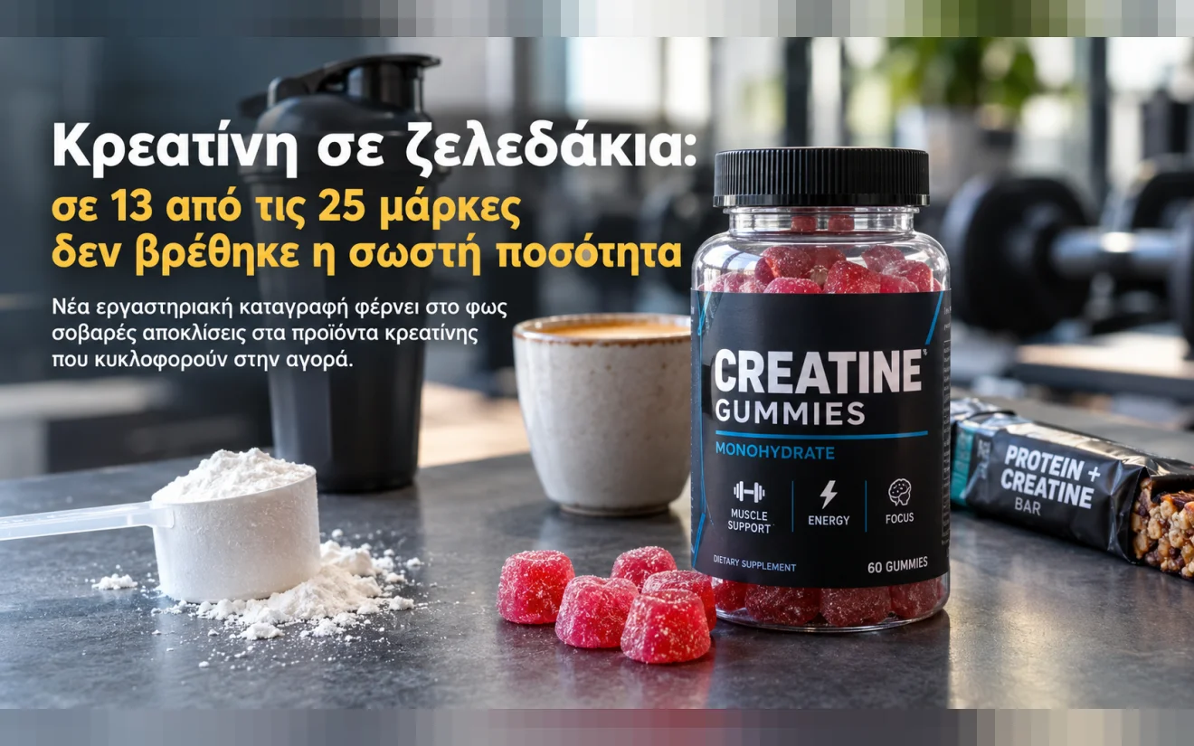Κρεατίνη σε ζελεδάκια και εργαστηριακοί έλεγχοι