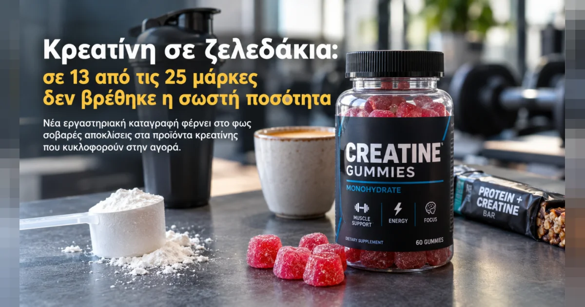 Κρεατίνη: 13 μάρκες ζελεδακίων με σχεδόν μηδέν | Αθλητικά στο LivePress.gr
