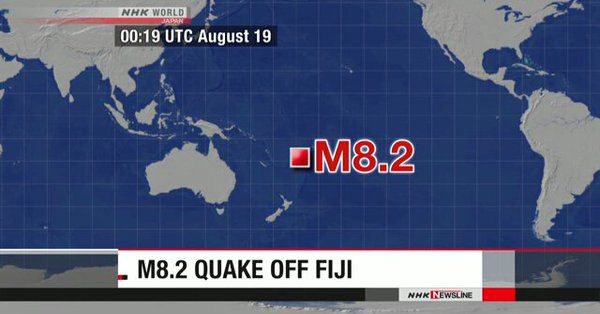 Σεισμός 8.2 Ρίχτερ στις νήσους Φίτζι