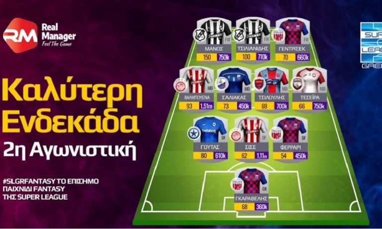 Super League 1: Η 11άδα της 2ης αγωνιστικής