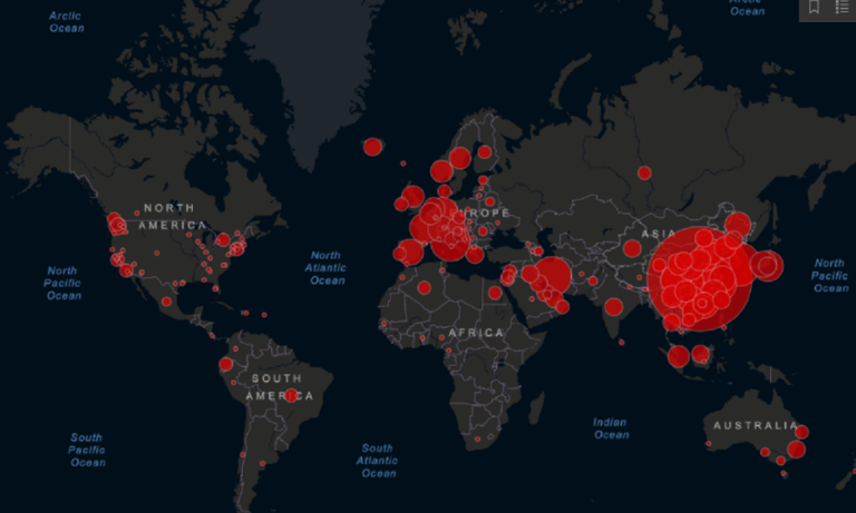 Κορωνοϊός: Δείτε σε πραγματικό χρόνο την εξάπλωση της νόσου
